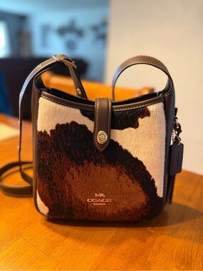 BNWOT Rare Coach Hadley calf hair crossbody bag
